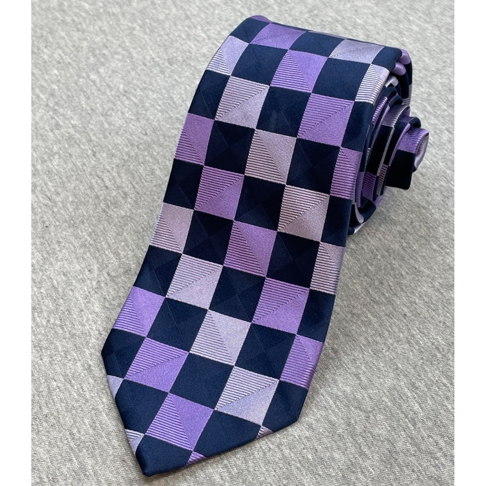 Michael Kors Tie Mens Geometric 100% Silk 3" Width 59" Length